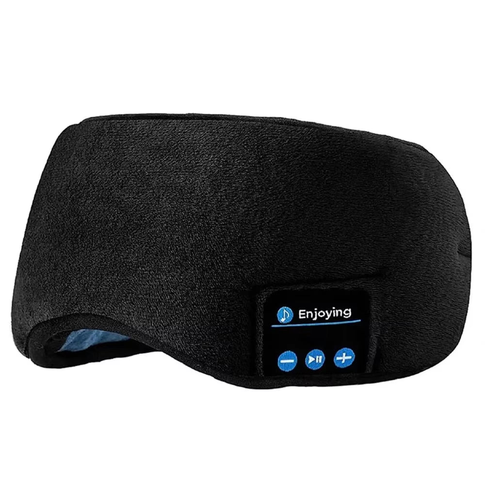 Wireless Bluetooth Sports Headband Earphones - Comfortable Music Eye Mask for Sleeping and Active Use