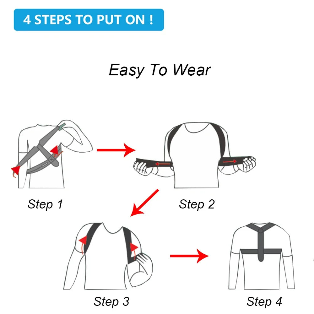 Enhance Your Posture: Unisex Back Correction Belt for Hunchback and Sitting Support