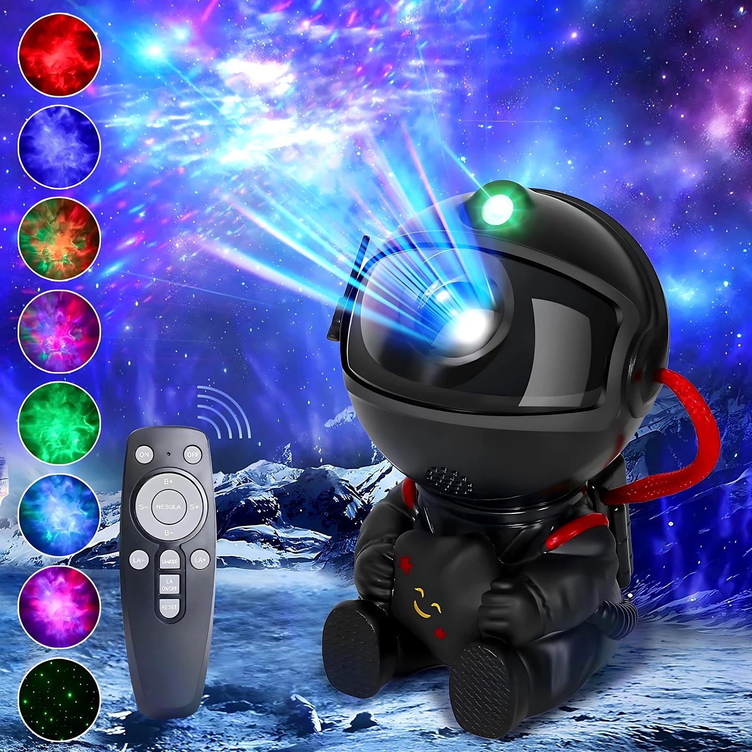 Transform Your Space with the Astronaut Galaxy Night Light - A Magical Star Projector for Kids and Adults!