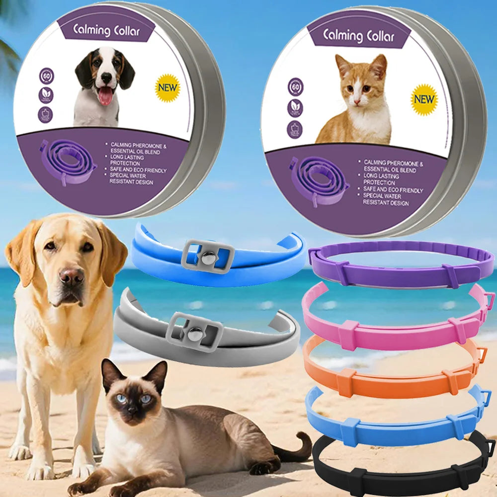 Your Pet’s Calm 🐾 – Anxiety-Relief Collar 😺🐶